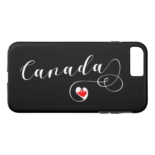 Para iPhone, Case-Mate Heart Canada Cell Capa de telefone, canadense Flag (Verso (Horizontal))