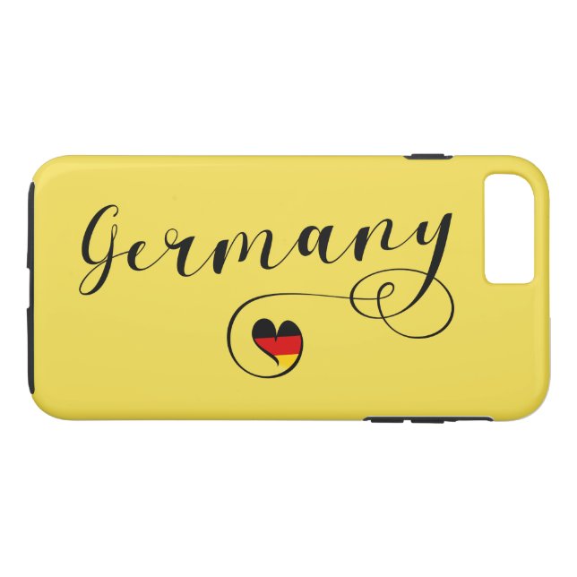 Para iPhone, Case-Mate Heart Germany Cell Capa de telefone, Alemão (Verso (Horizontal))