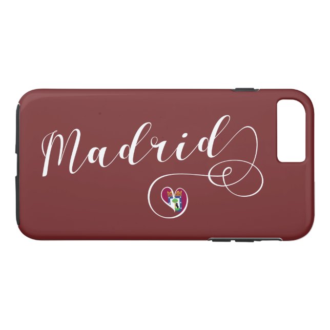 Para iPhone, Case-Mate Heart Madrid Cell Capa de telefone, Espanha (Verso (Horizontal))