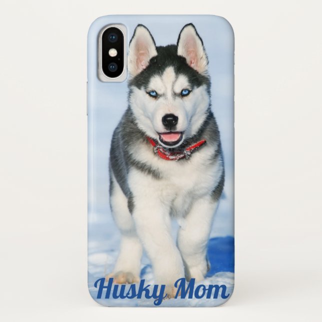 Para iPhone, Case-Mate Husky Siberiano de Olhos Azuis - Mãe Rouco, Capa d (Verso)