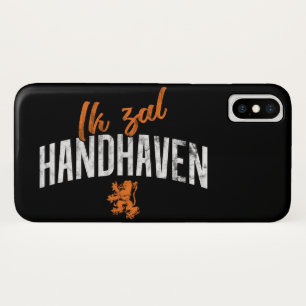 Para iPhone X Ik Zal Handhaven Dutch Motto Capa de telefone