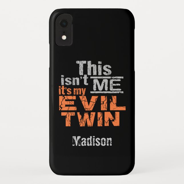 Para iPhone, Case-Mate Mau Twin com nome personalizado capa de telefone (Verso)