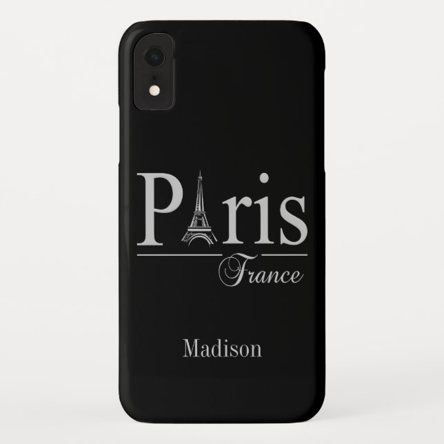 Para iPhone, Case-Mate Nome personalizado Paris France capa de telefone (Verso)