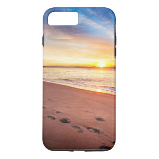 iPhone 8 Plus/7 Plus Pegadas na capa de telefone resistente da areia