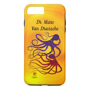 iPhone 8 Plus/7 Plus Polvo personalizados no amarelo - capa de telefone