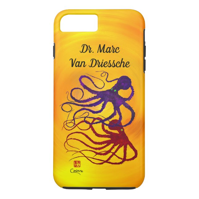 Para iPhone, Case-Mate Polvo personalizados no amarelo - capa de telefone (Verso)