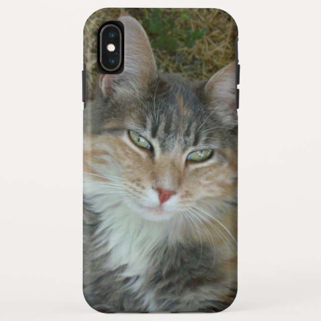 Para iPhone, Case-Mate Retrato de gato 😺 Capa de telefone (Verso)