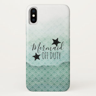 Para iPhone X Sereia de Capa de telefone Verde de Aquarela