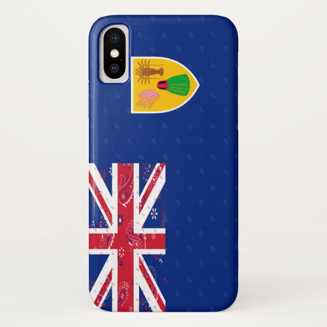 Para iPhone, Case-Mate Turcos & capa de telefone da bandeira de Caicos (Verso)