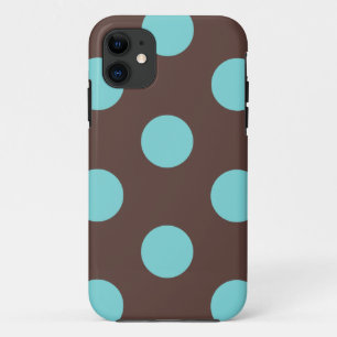 Para iPhone Da Case-Mate Capa de telefone: Bolinhas (Castanho e Azul)