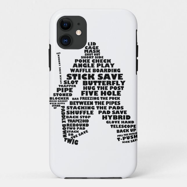 Para iPhone Da Case-Mate Capa de telefone Celular de Hockey Goalie (Verso)