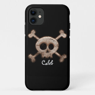 Para iPhone Da Case-Mate Capa de telefone com caveira e ossos cruzados desg