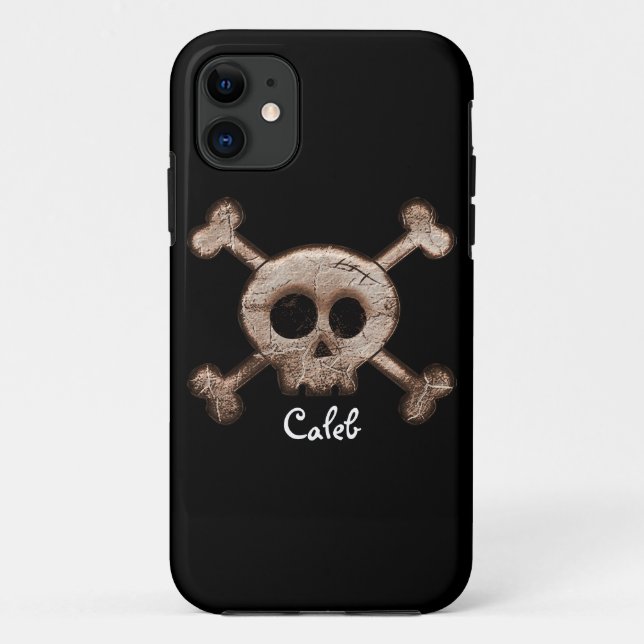 Para iPhone Da Case-Mate Capa de telefone com caveira e ossos em distress (Verso)