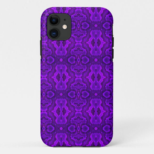 Para iPhone Da Case-Mate Capa de telefone de textura Cobra púrpura (Verso)