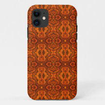 Capa de telefone de Textura de Cobra Laranja