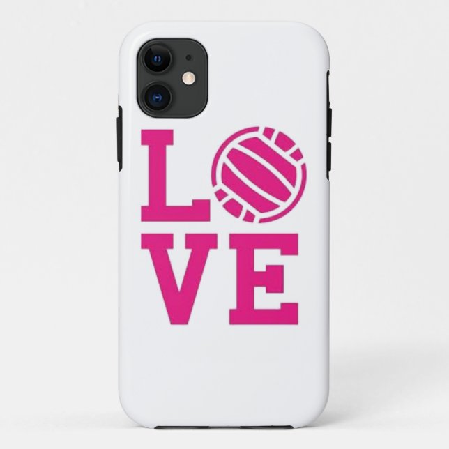 Para iPhone Da Case-Mate Capa de telefone do voleibol do amor (Verso)