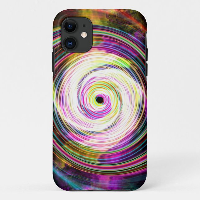 Para iPhone Da Case-Mate Capa de telefone dos redemoinhos de espiral branca (Verso)