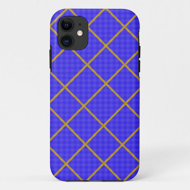 Para iPhone Da Case-Mate Capa de telefone Dourada e azul (Verso)