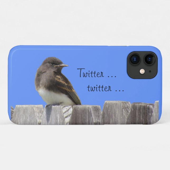Para iPhone Da Case-Mate Capa de telefone - Flycatcher na cerca (Verso (horizontal))