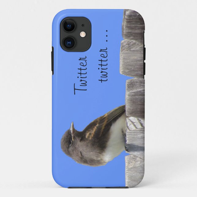 Para iPhone Da Case-Mate Capa de telefone - Flycatcher na cerca (hrz) (Verso)