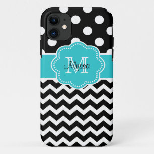 Para iPhone Da Case-Mate Chevron preto pontilha a capa de telefone