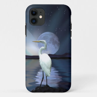 Para iPhone Da Case-Mate White Egret & Moon Fantasy Willife Capa de telefon