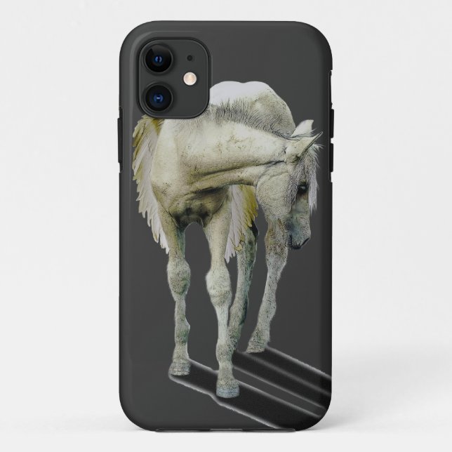 Para iPhone Da Case-Mate White Pegasus Equine Fantasy Capa de telefone (Verso)