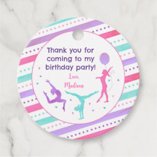 Para Lembrancinhas Aniversário Da Gymnastic Obrigado Dar Etiquetas Ao