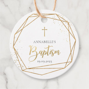 Para Lembrancinhas Batismo Dourado Elegante Obrigado Por Etiquetas Fa