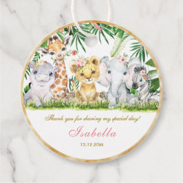 Para Lembrancinhas Batismo Selvagem Personalizado e Etiquetas de Prim