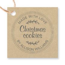 Biscoitos de Natal caseiros Brancos - Etiquetas de