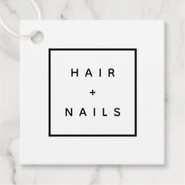 Para Lembrancinhas CABELO + UNHAS estilista de etiquetas feitas à mão
