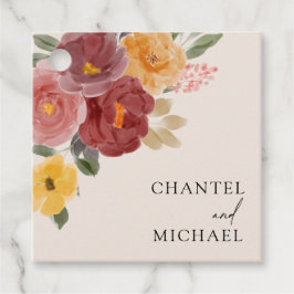 Para Lembrancinhas Casamento de outono | Etiquetas de presentes quadr