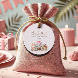 Para Lembrancinhas Chá de fraldas Safari Selva Obrigado Etiquetas