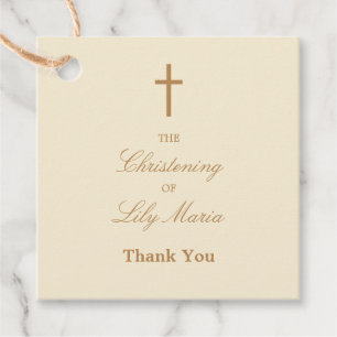 Para Lembrancinhas Cream Christening Obrigado A Favorecer Etiquetas