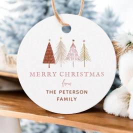 Para Lembrancinhas Deslize as etiquetas de presentes de Natal moderna