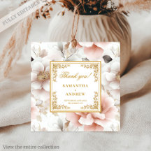 Elegante cor-de-rosa-d'água, etiquetas de casament