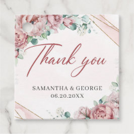 Para Lembrancinhas Elegante rosas de pincel eucalipto etiquetas de fa