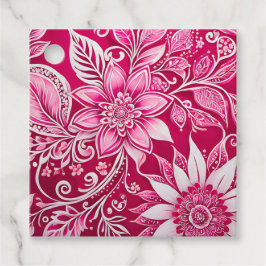 Para Lembrancinhas Etiquetas Coloridas de Arte de Batata Floral