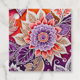 Para Lembrancinhas Etiquetas Coloridas de Arte de Batata Floral