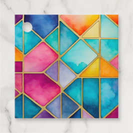 Para Lembrancinhas Etiquetas Coloridas De Arte De Vidro Colorida