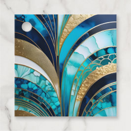 Para Lembrancinhas Etiquetas Coloridas de Presente na Arte Deco