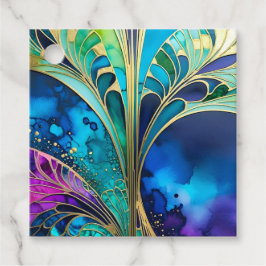 Para Lembrancinhas Etiquetas Coloridas de Presente na Arte Deco