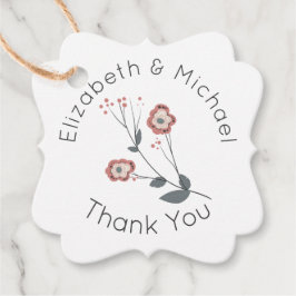 Para Lembrancinhas Etiquetas de agradecimento Kraft Floresta Floral