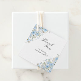 Para Lembrancinhas Etiquetas de boas-vindas do Casamento Floral Azul 