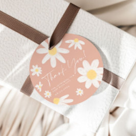 Para Lembrancinhas Etiquetas de Favor da Flor Boho Rosa Daisy