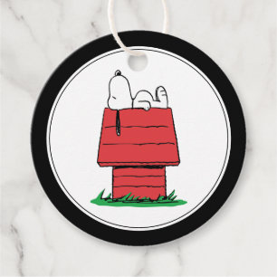 Para Lembrancinhas Etiquetas de Favor de Aniversário Casa do Snoopy