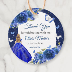 Para Lembrancinhas Etiquetas de Favor de Aniversário do Rosa Quincean