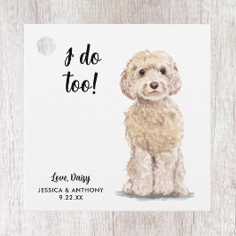 Para Lembrancinhas Etiquetas de Favor de Casamento de Cachorro