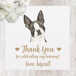 Para Lembrancinhas Etiquetas de Favor de Casamento de Cachorro Boston